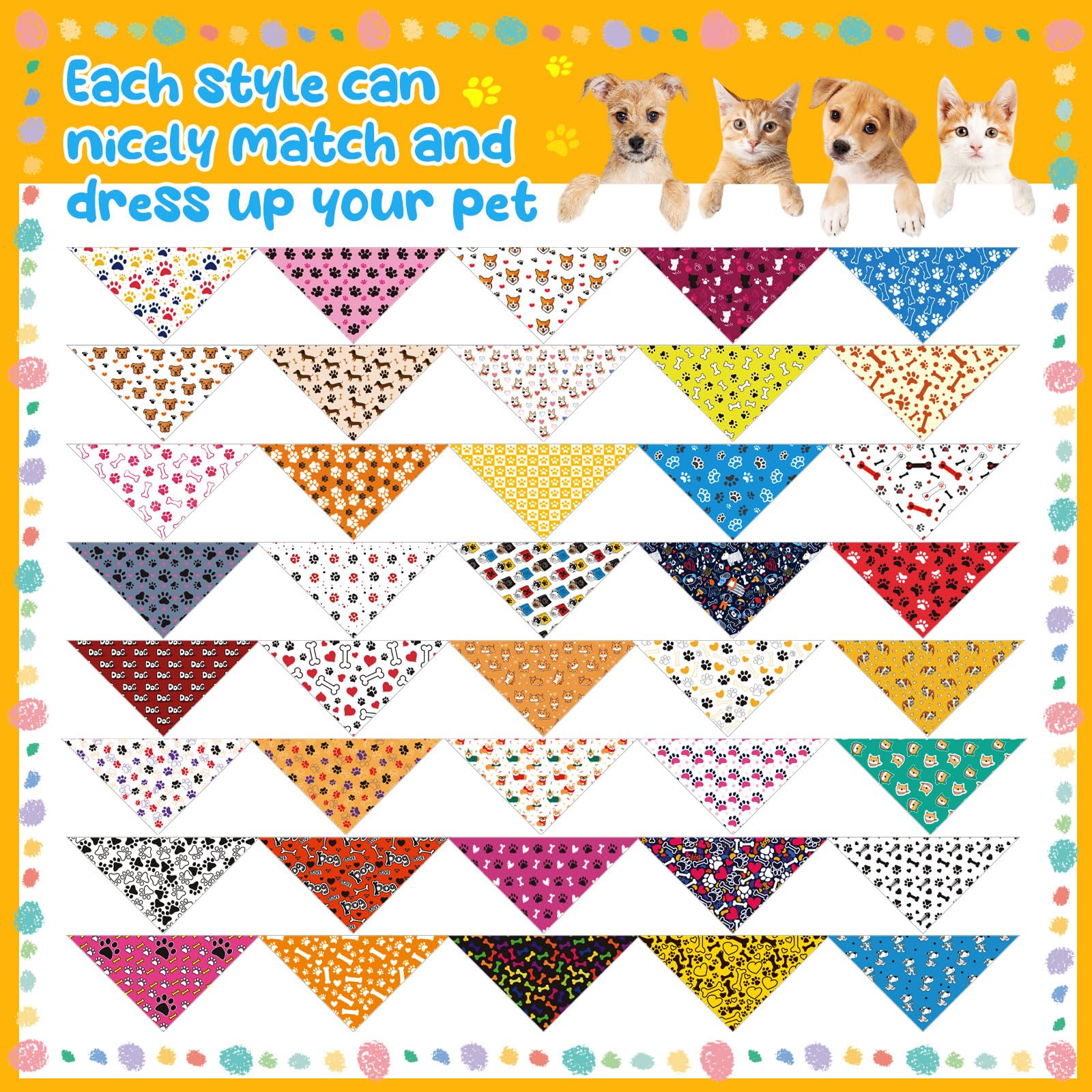 Aliceset adjustable dog bandana fit for all sizes ensuring secure comfort.