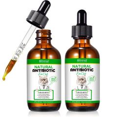 ALIVO natural antibiotics cat bottle showing herbal blend for daily immune support