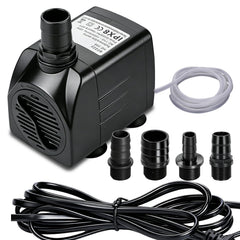Alizzy 400GPH submersible pump body shows compact design for easy placement.