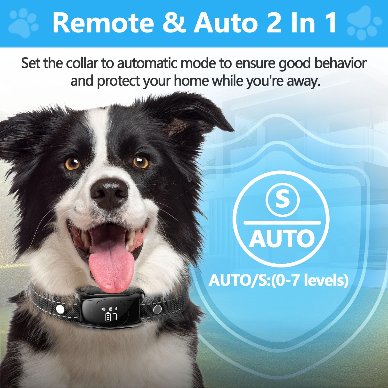 ALKD Bark Collar Auto Mode with protection helps safe hands-free training