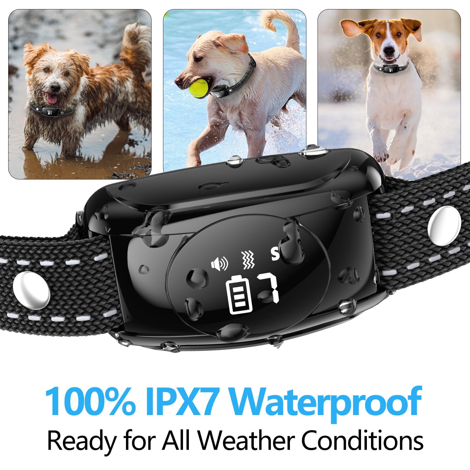 ALKD Bark Collar Neck Size Adjustment fits dogs up to 20 inches