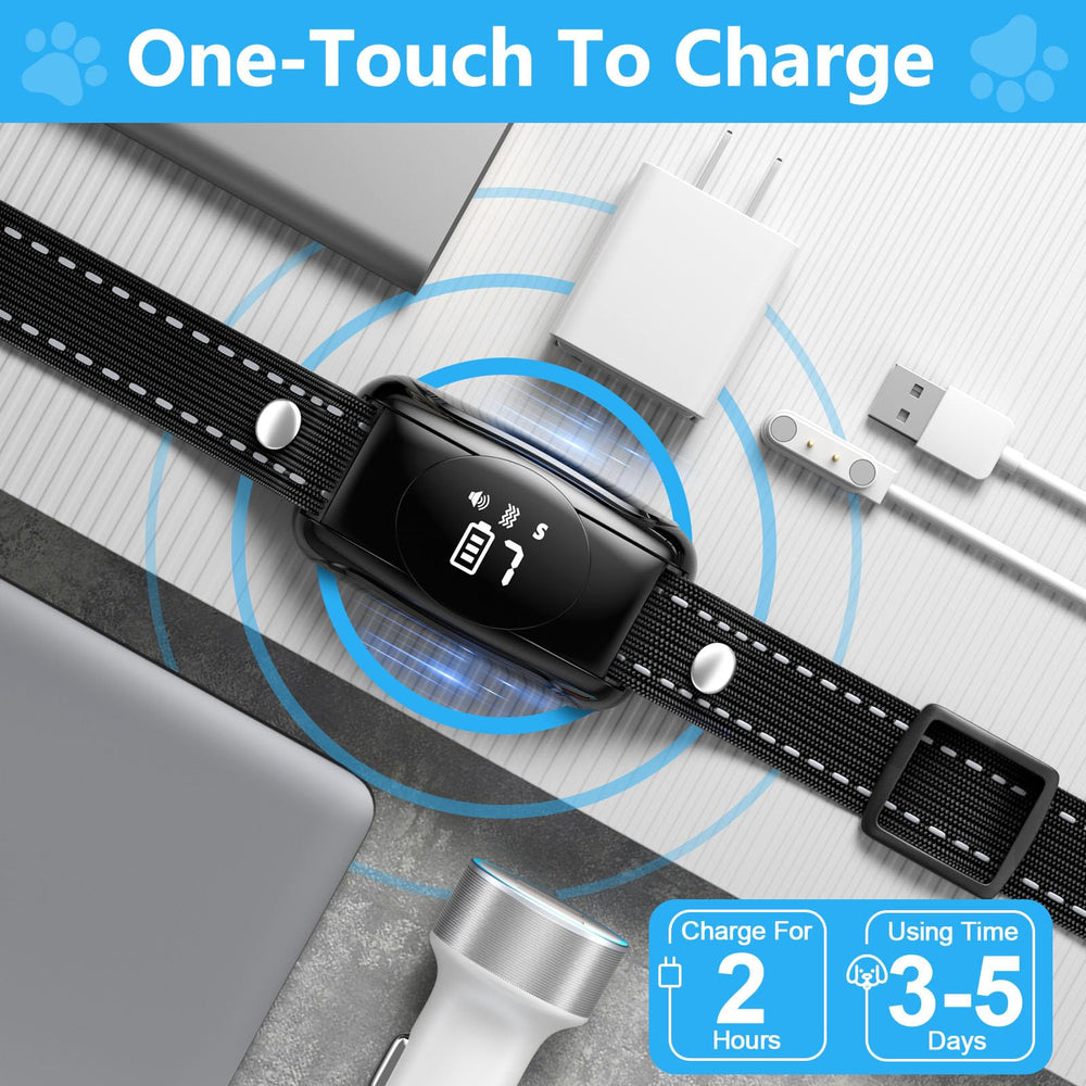 ALKD Bark Collar Rechargeable Battery charges quickly for daily use