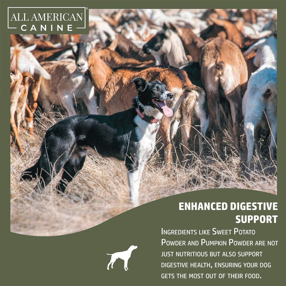 All American Canine ground flaxseed adds omega-3 for coat health