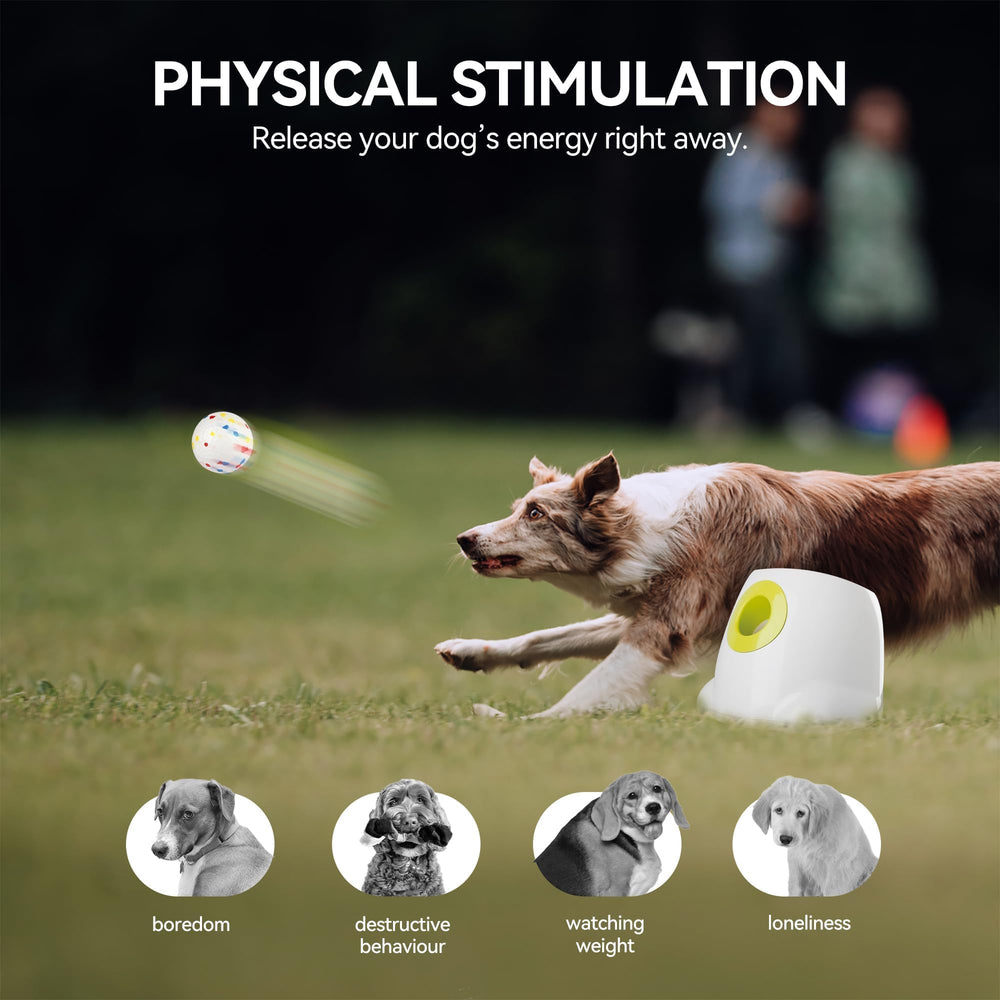 ALL FOR PAWS 2.5-inch EPTU balls close-up highlighting gentle dental-friendly material