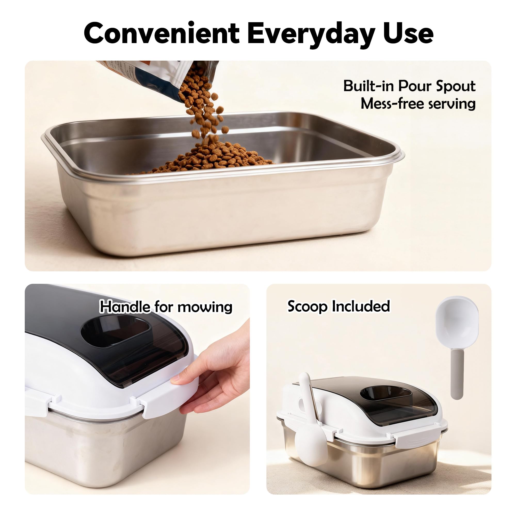 All For Paws 7L capacity suits daily feeding for one cat or small dog.