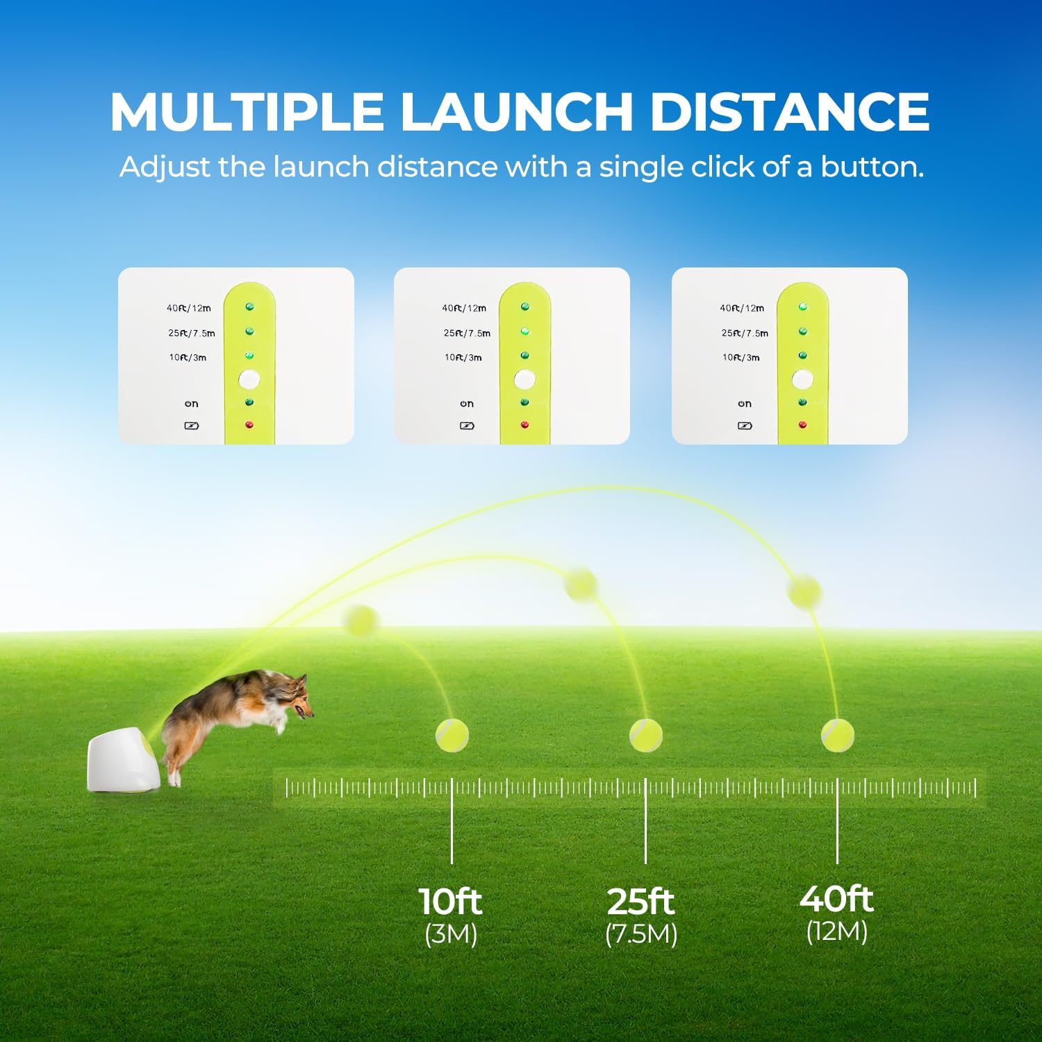 All for Paws ball launcher rechargeable battery, quick charge for portable play.