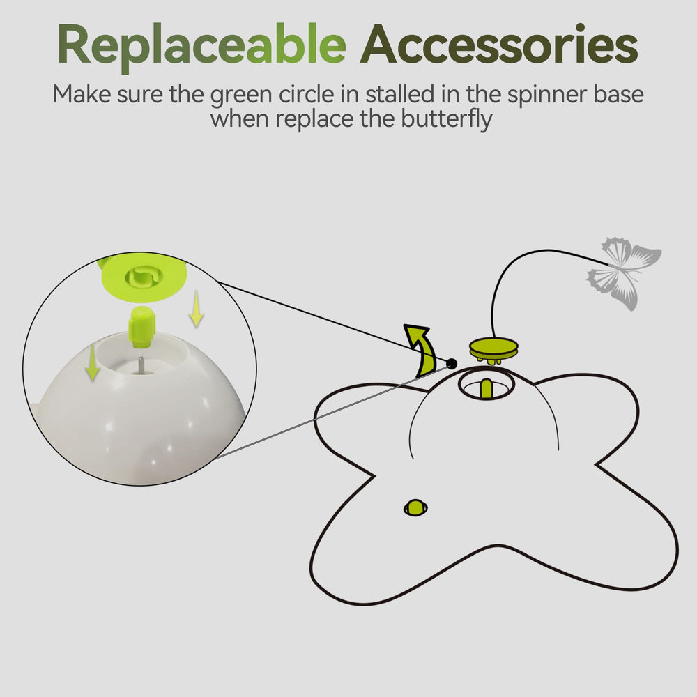 ALL FOR PAWS butterfly teaser close-up shows durable material and safe finish