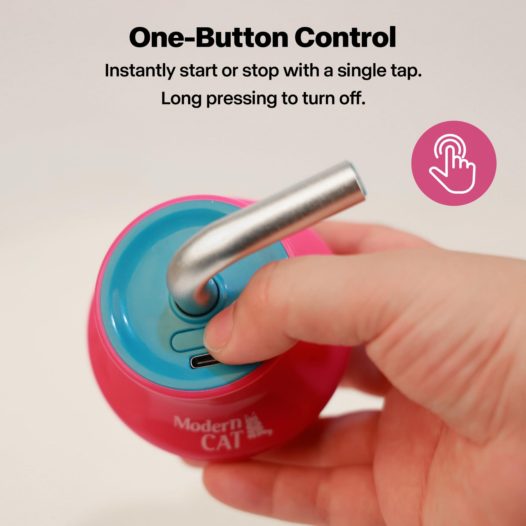 ALL FOR PAWS cat laser pointer Wooble Base provides stable, engaging setup