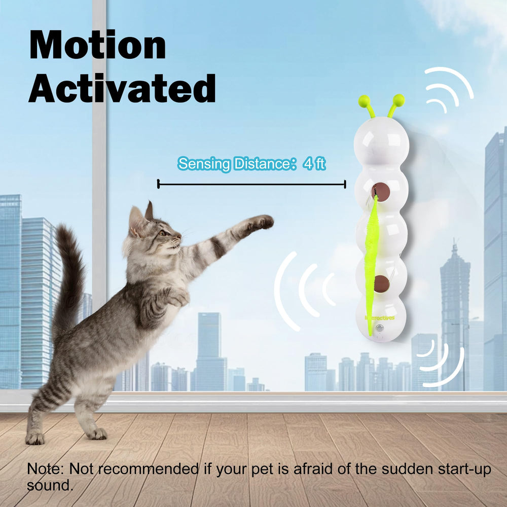 ALL FOR PAWS Fluffy tail teaser replacement enhances repeated prey-like interactions
