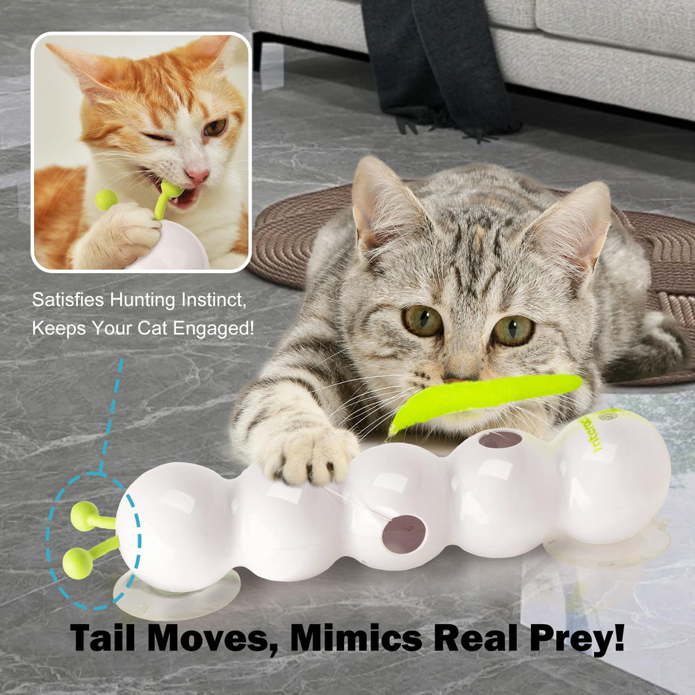 ALL FOR PAWS Cat Toy with suction cup secures surfaces for stable indoor play