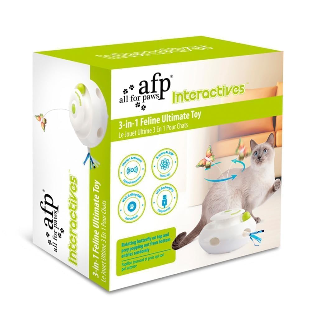 ALL FOR PAWS durable, easy-to-clean design suits daily indoor play sessions.