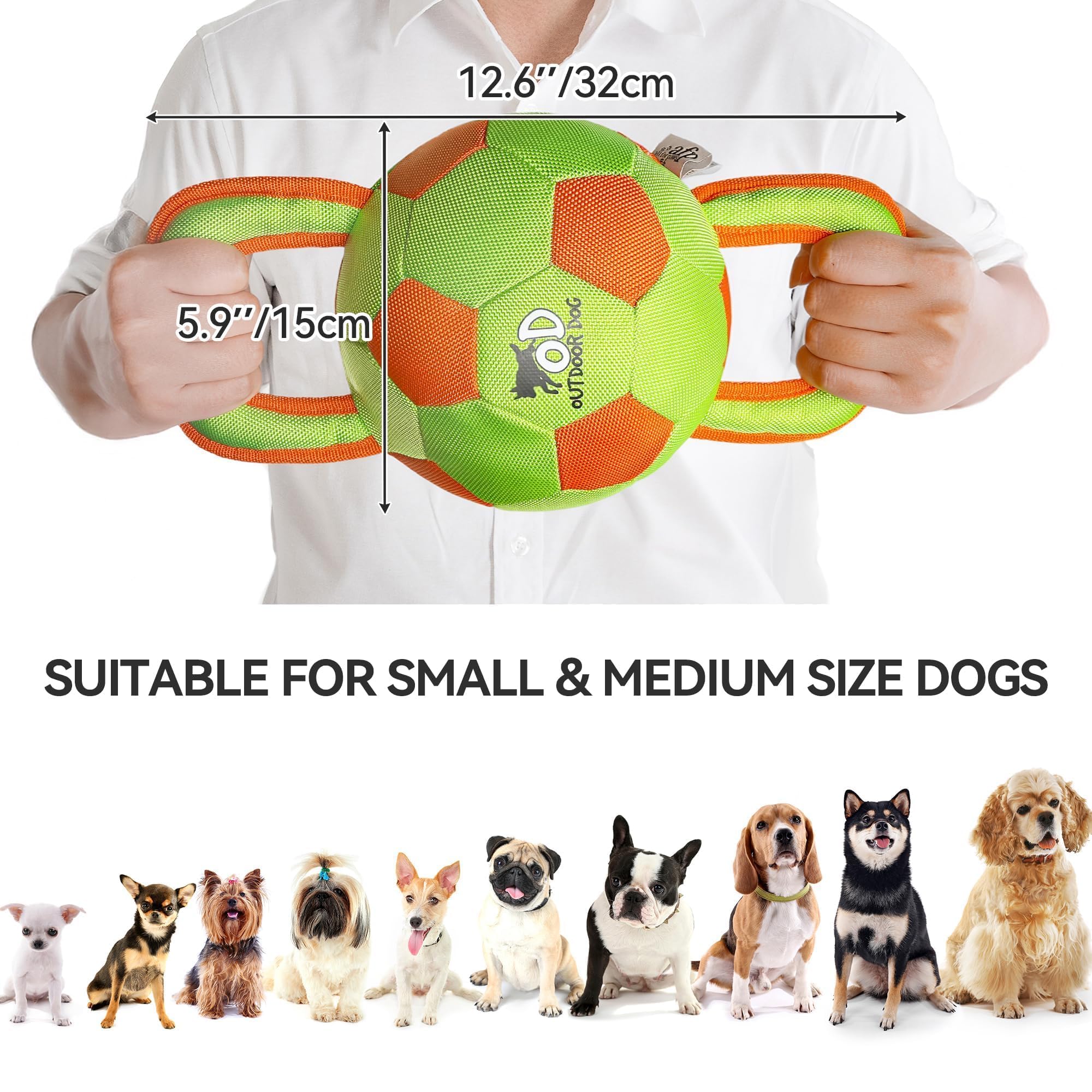 ALL FOR PAWS dog ball with squeaker for lively engagement and fun fetch sessions.