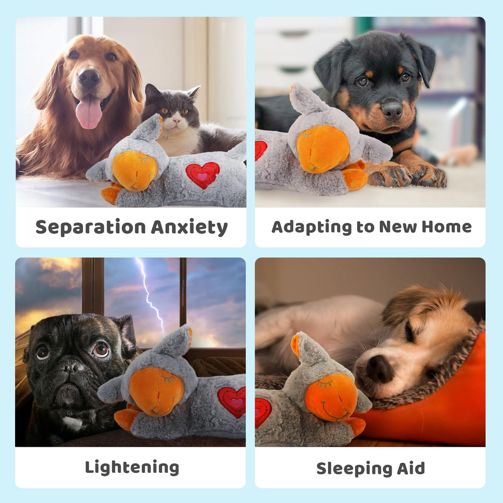 Durable materials of ALL FOR PAWS heartbeat dog toy for lasting use