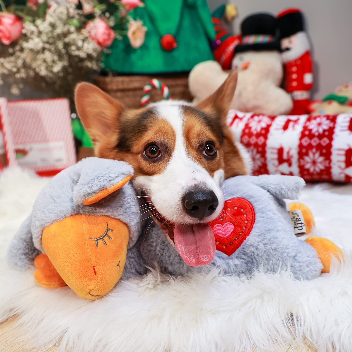 Easy cleaning ALL FOR PAWS heartbeat dog toy for quick maintenance