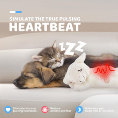 ALL FOR PAWS Heartbeat Toy demonstrates sleep aid use for dogs
