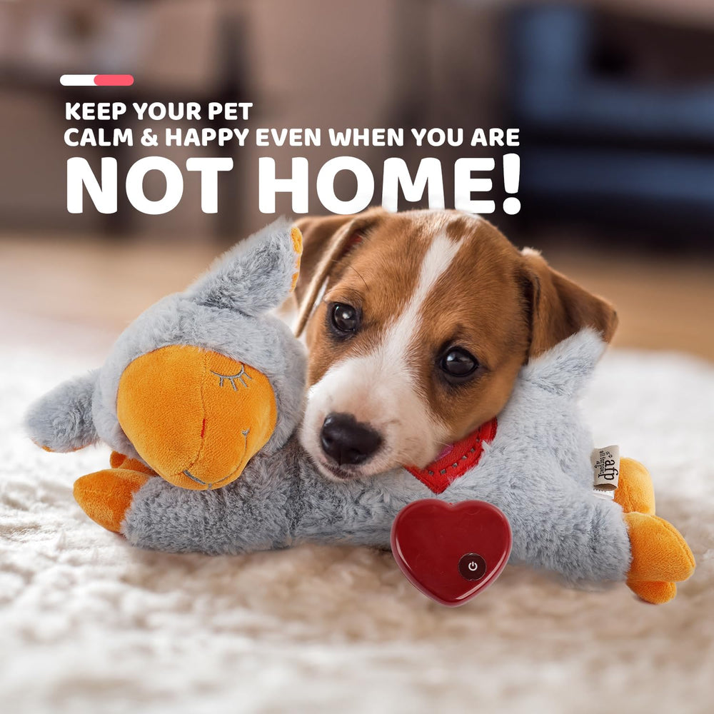 Adorable snuggle-design ALL FOR PAWS heartbeat dog toy for cuddling