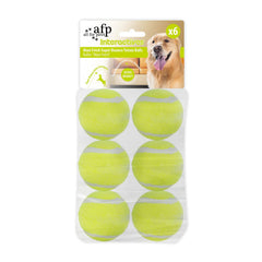 ALL FOR PAWS interactive bounce tennis ball 2.5-inch in action for fetch fun