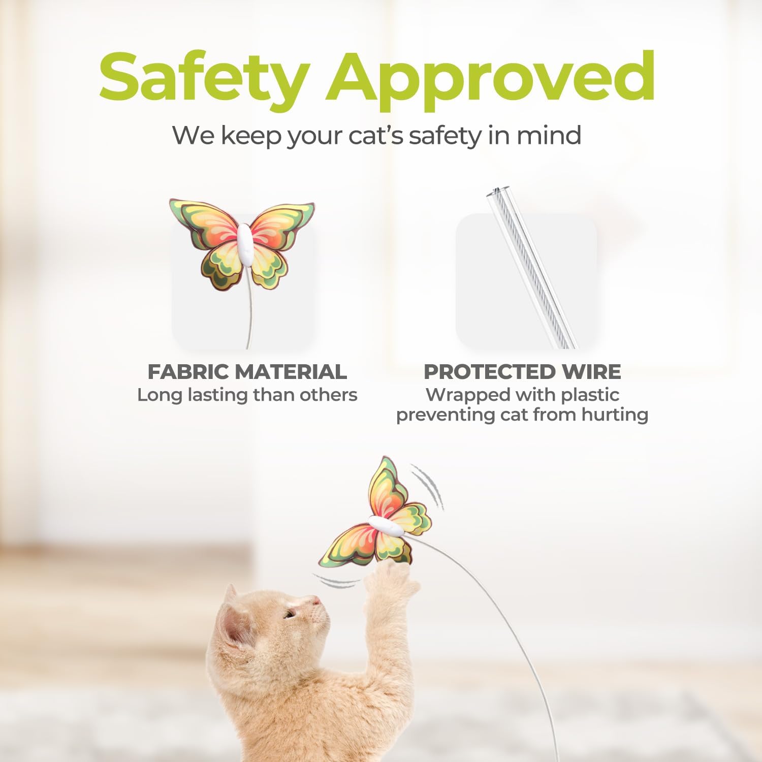 ALL FOR PAWS cat toy supports mental and physical activity for kittens and adult cats.