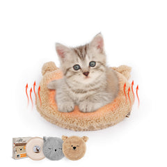 ALL FOR PAWS microwavable cat heat pad with hard-shell design providing durable warmth