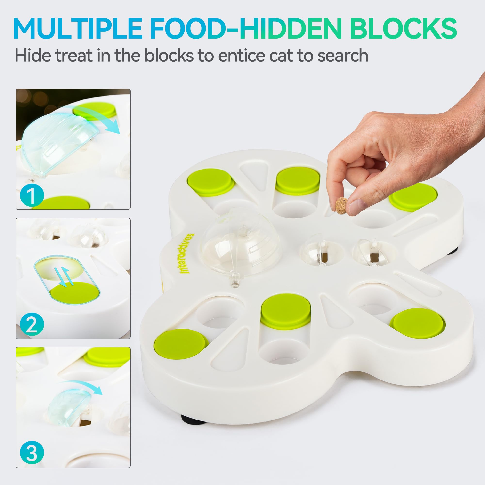 ALL FOR PAWS slow-feeder maze encourages gradual eating for better digestion.