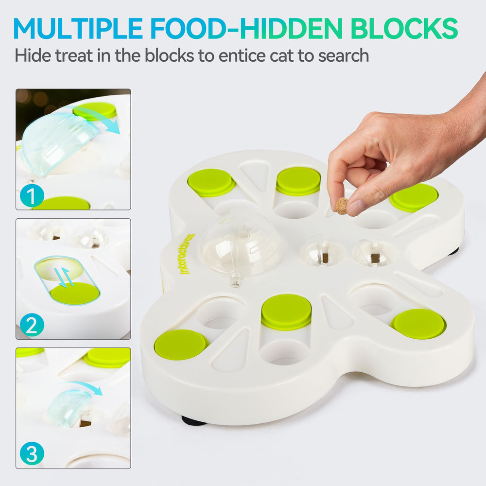 ALL FOR PAWS slow-feeder maze encourages gradual eating for better digestion.