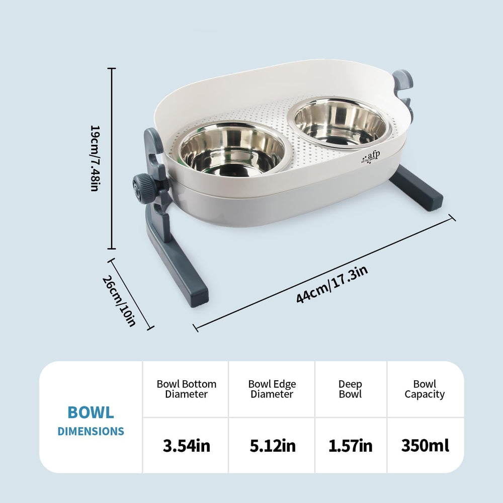 All for Paws easy-clean feeding station in use during mealtime.