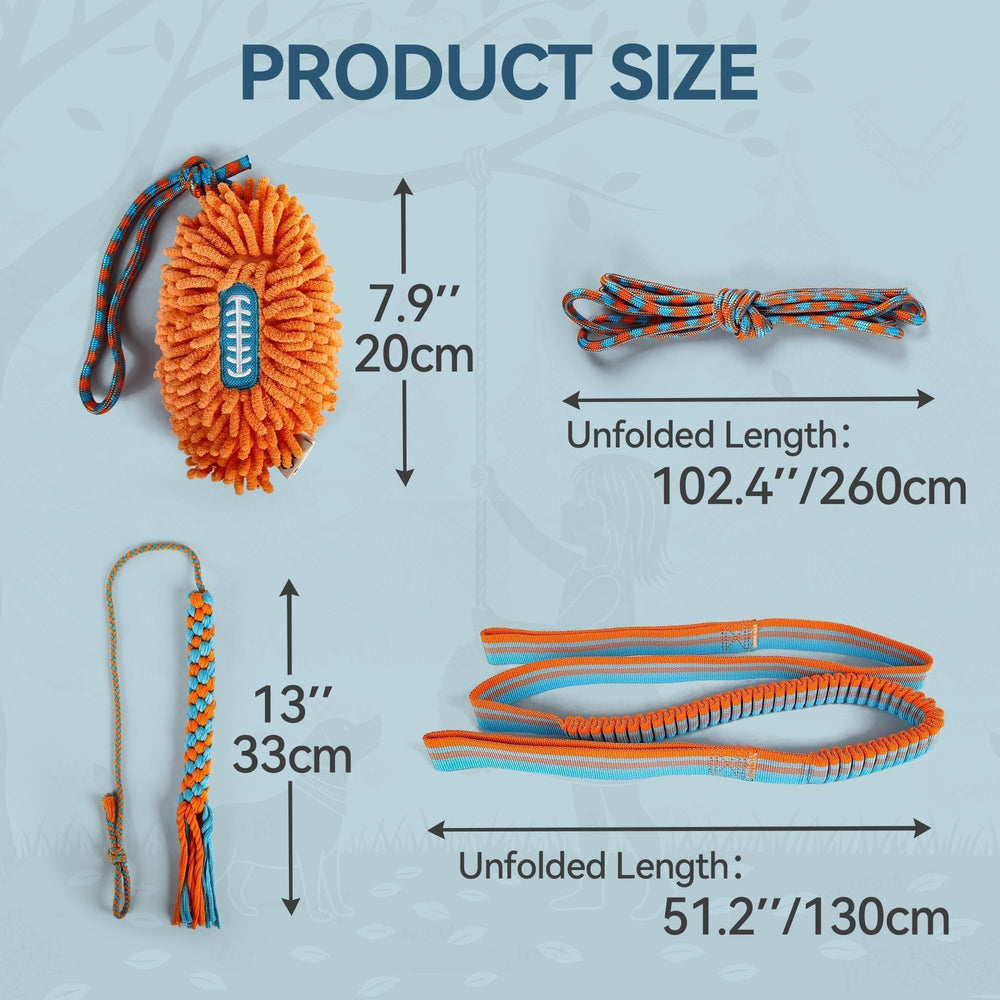 ALL FOR PAWS encourages chase and tug with durable setup.