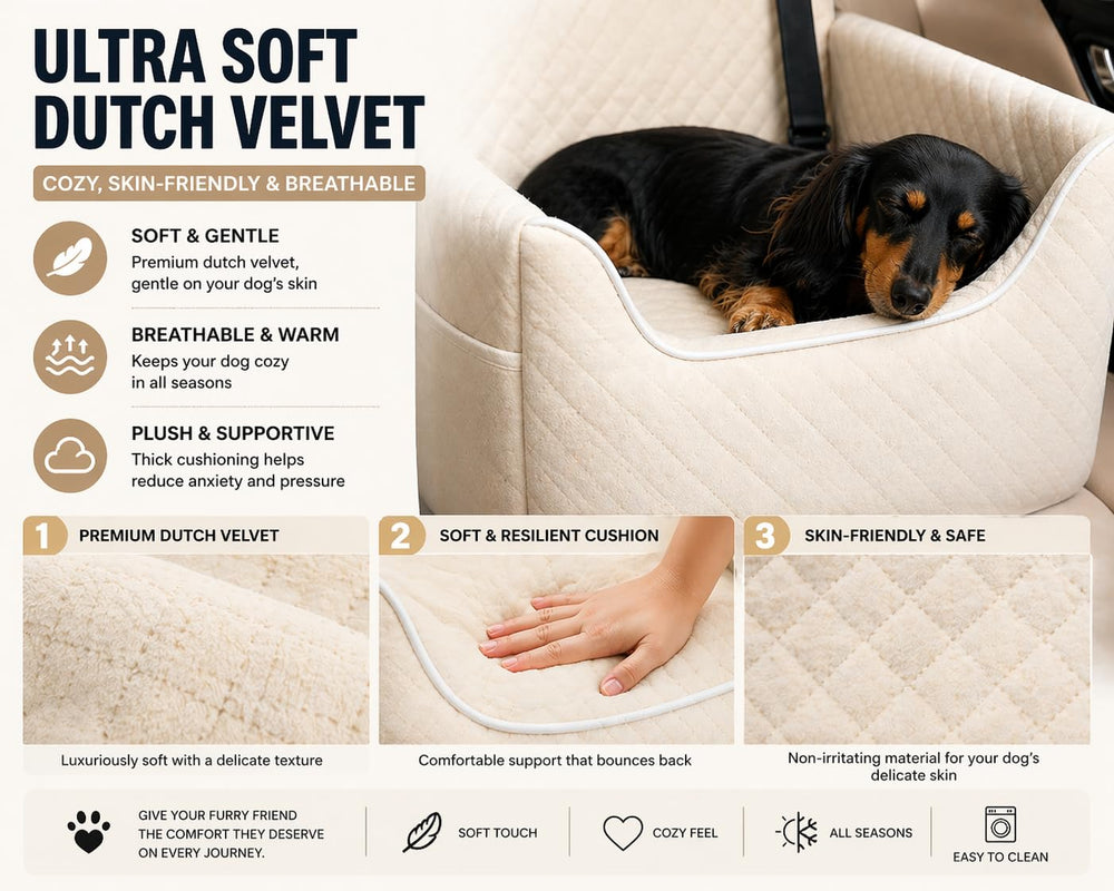 ALL GOOD PET SUPPLIES dog car seat dual-surface comfort for all seasons