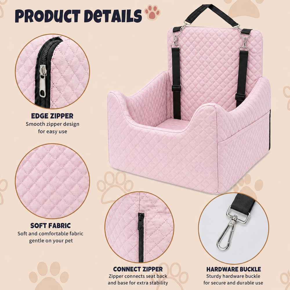 ALL GOOD PET SUPPLIES dog car seat fits back seat securely