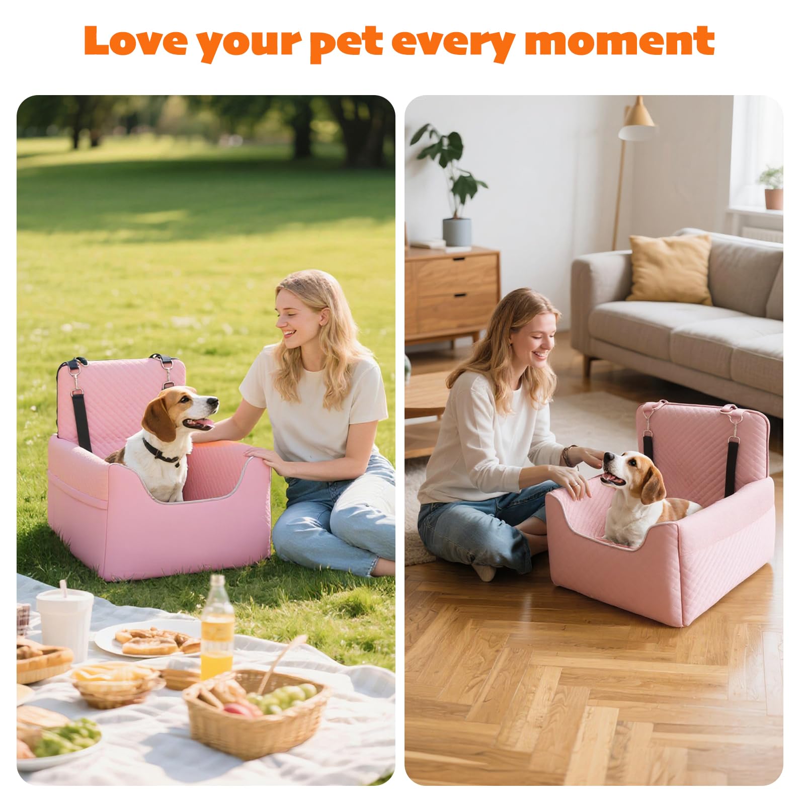ALL GOOD PET SUPPLIES dog car seat portable design for travel