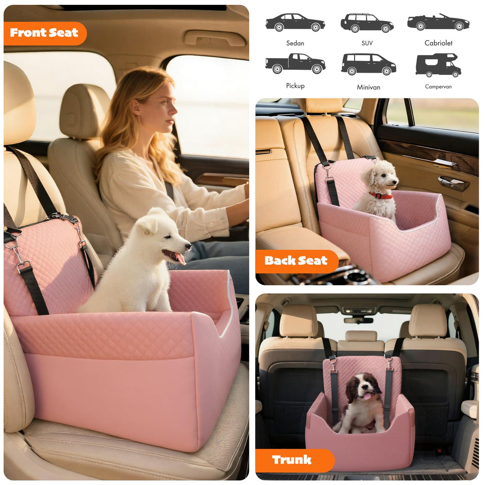 ALL GOOD PET SUPPLIES dog car seat side pockets for treats and toys