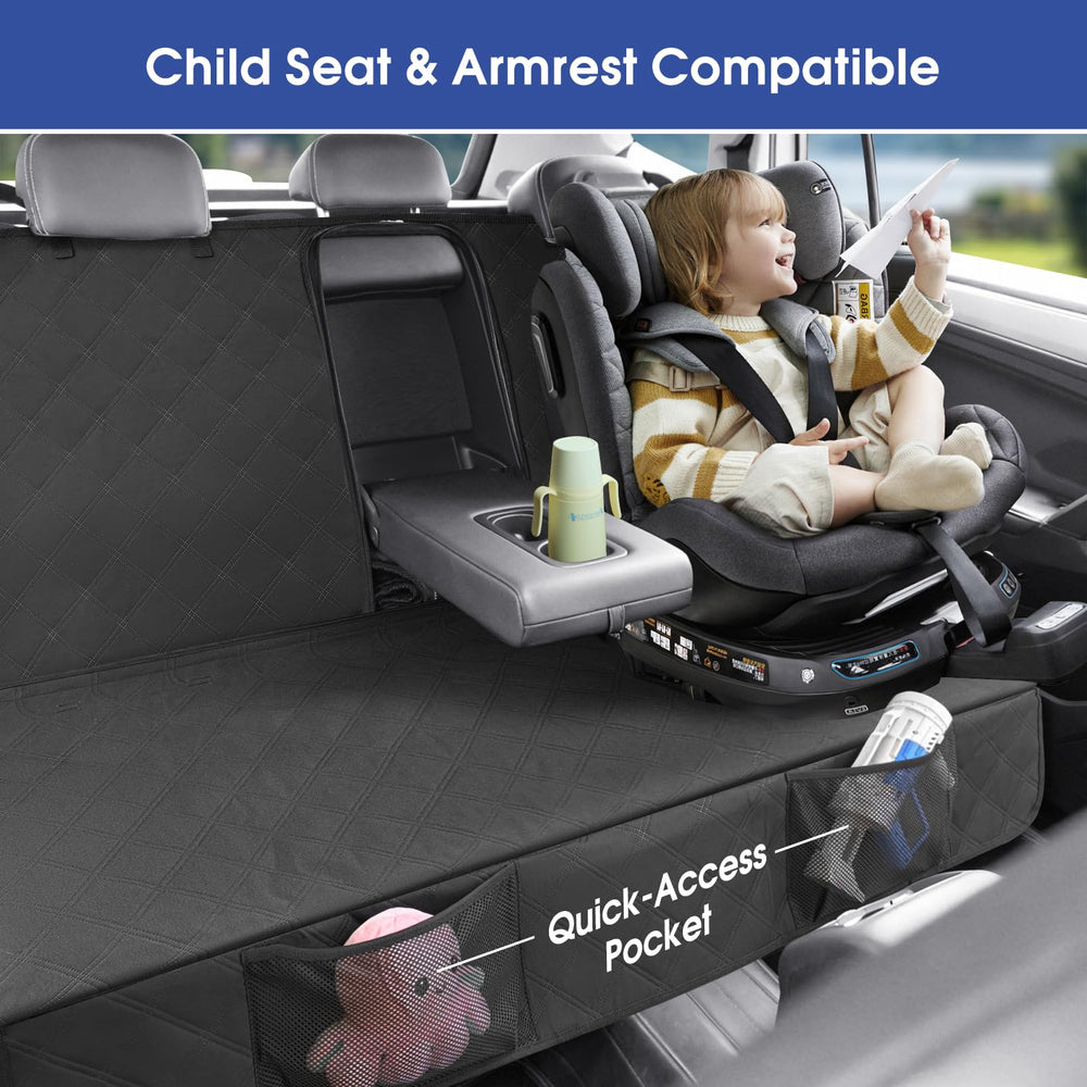 ALLANSING upgraded 900D dog back seat cover anti-slip base in action
