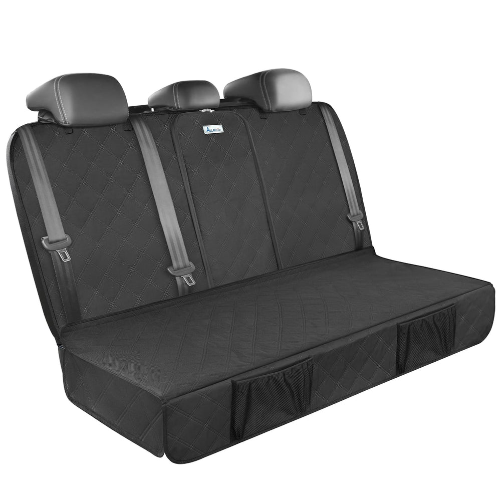 ALLANSING upgraded 900D heavy-duty back seat cover shields against spills