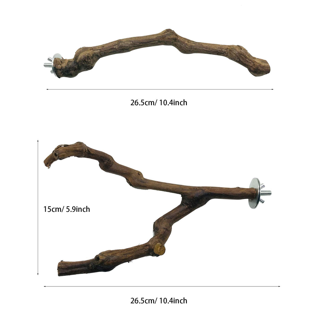 Allazone natural vine material perch showing authentic texture for enrichment.