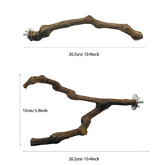 Allazone natural vine material perch showing authentic texture for enrichment.