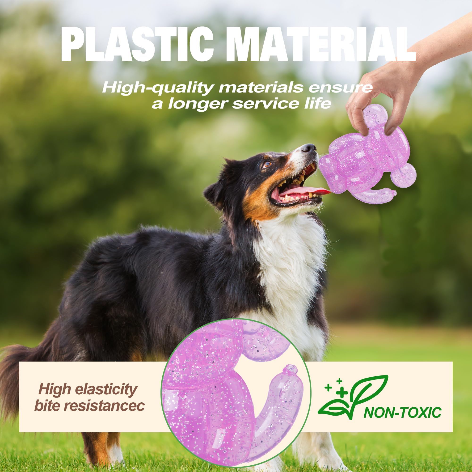 Allcoke Indestructible Dog Toy designed for tough chewers with no stuffing.