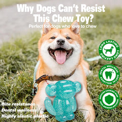 Allcoke Monkey dog chew toy side view highlights easy grip for medium and large dogs.