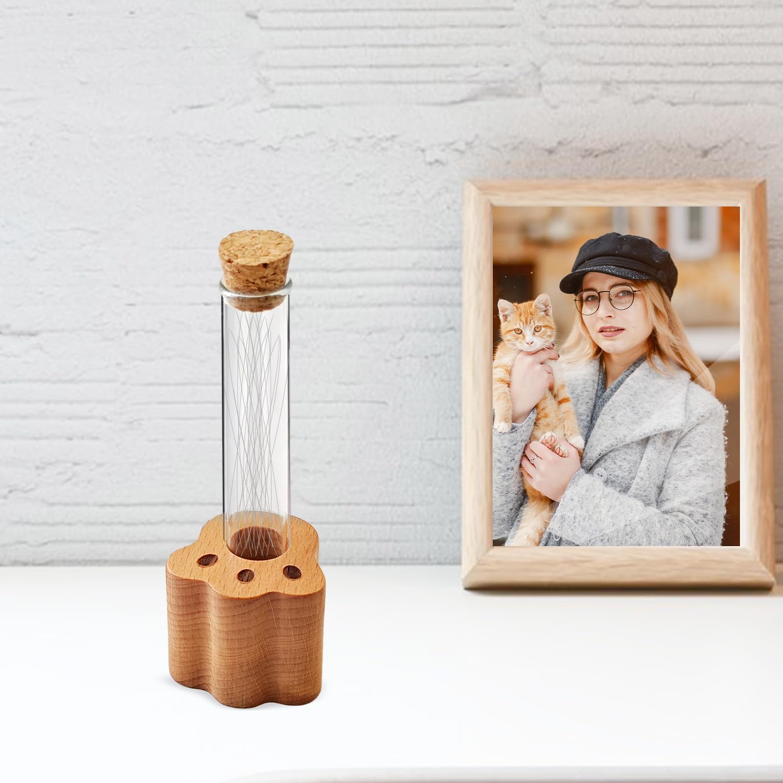 Allenkwok Cat Whisker Jar on shelf creates a personal memorial