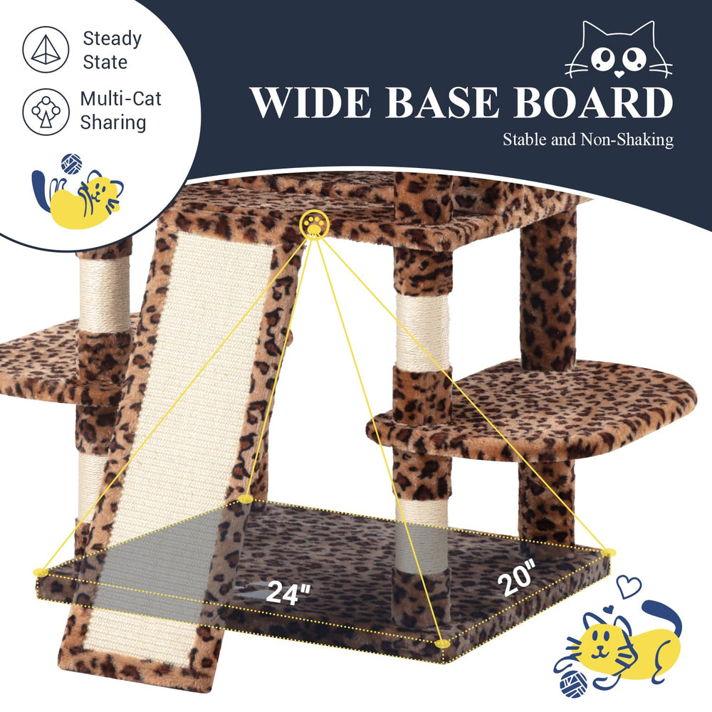 Allewie spacious 68-inch height fits large rooms and tall felines.