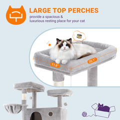 Allewie durable sisal scratching posts and climbing surfaces for active cats.