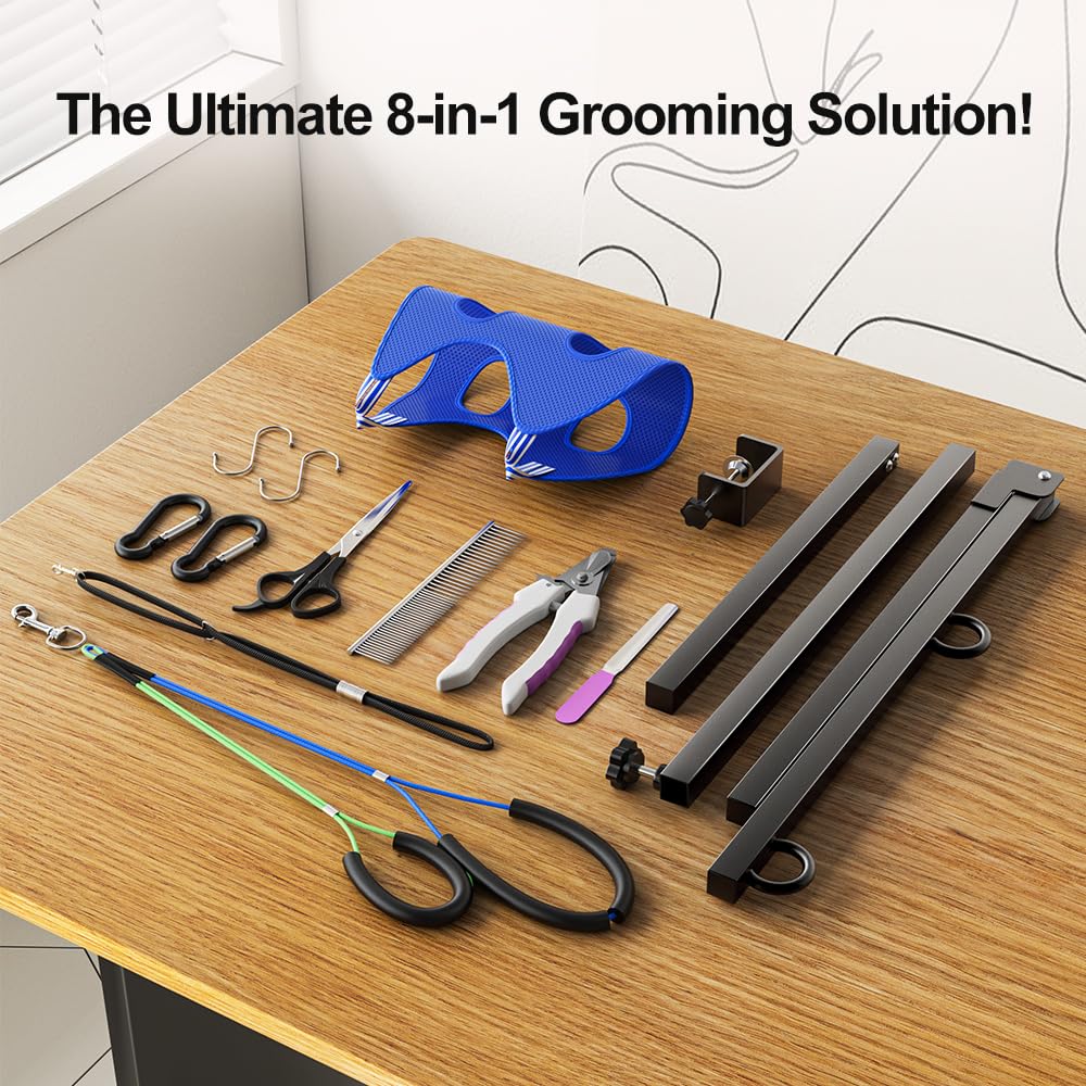 AllPets&Co foldable design saves space in home or mobile salon environments.