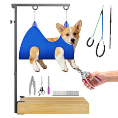 AllPets&Co portable foldable grooming arm for a compact home setup and easy storage.