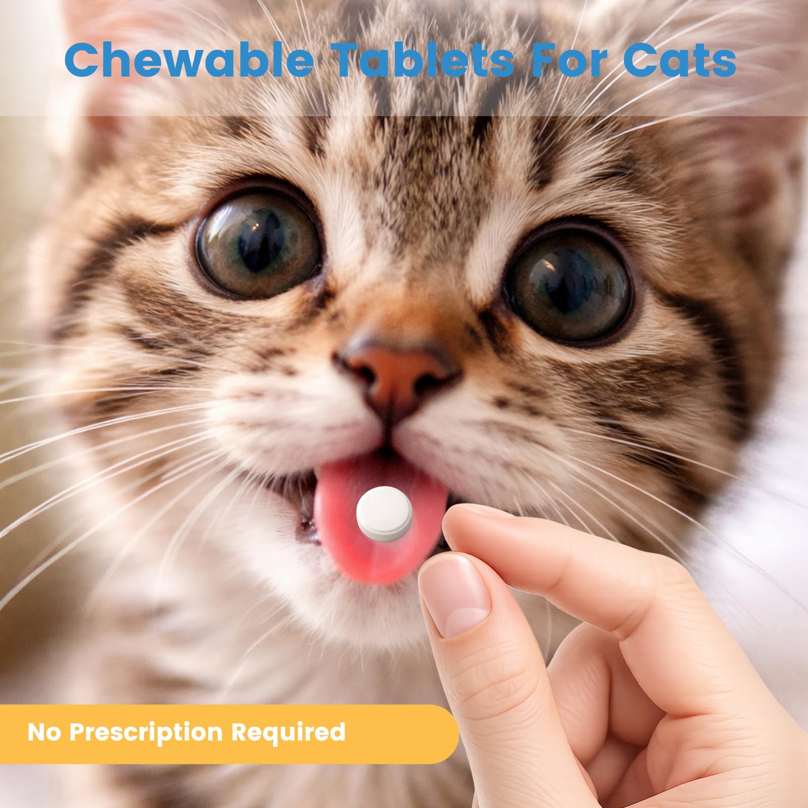 Cat calm after administration using Alltripal dewormer