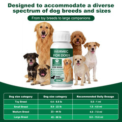 Front of packaging for Alltripal Lvermect dewormer for dogs.