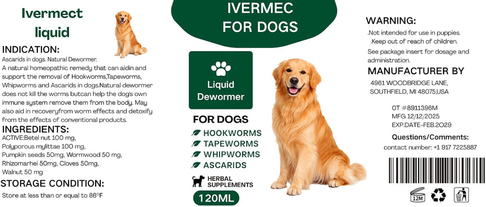 Owner administering Alltripal Lvermect dewormer to a calm dog at home.