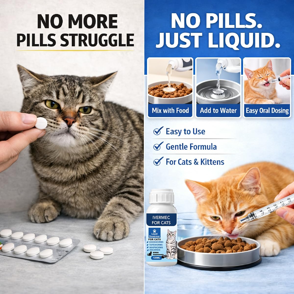 Alltripal Lvermect dewormer liquid for cats—gentle, consistent care for life stages.
