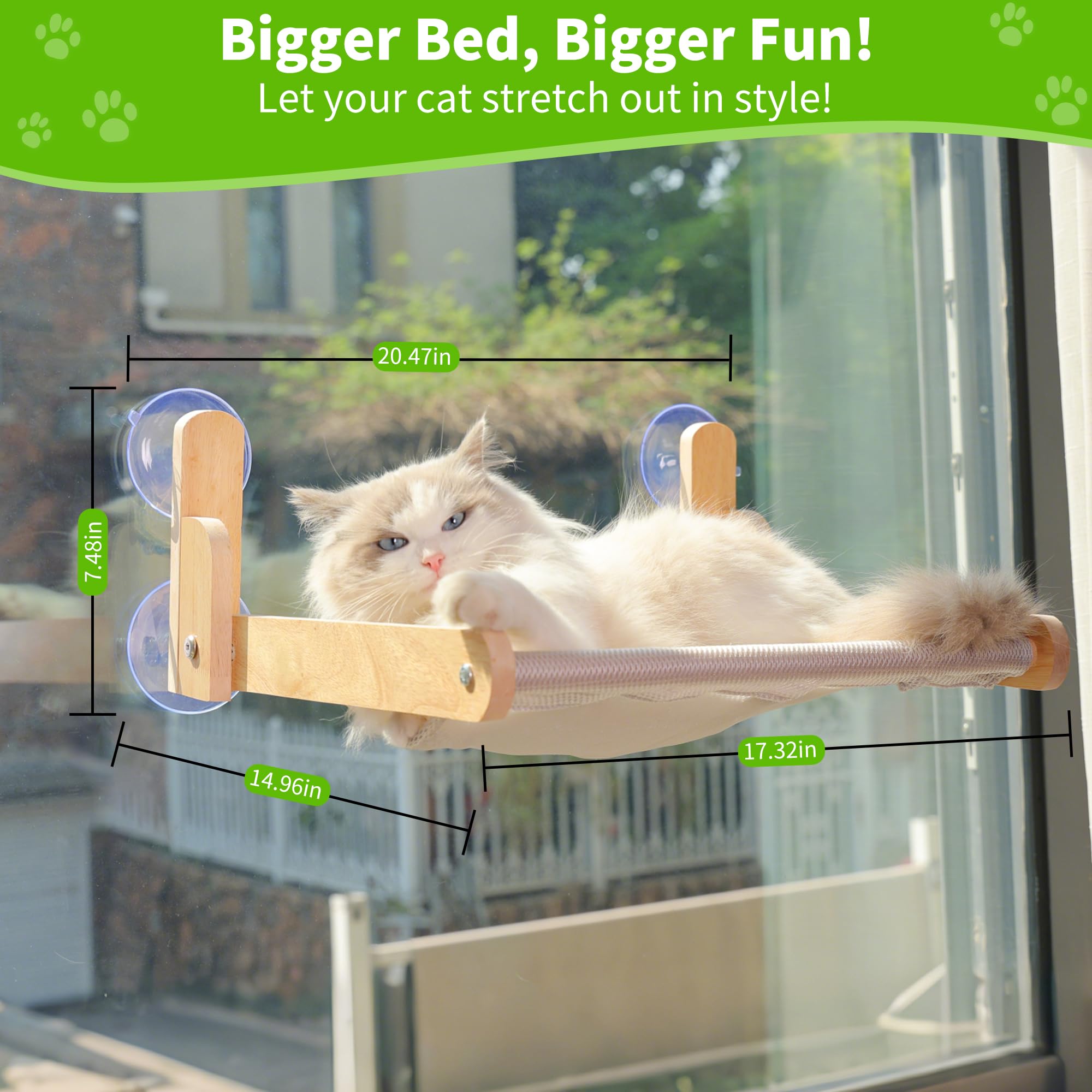 No-drill, curtain-friendly window perch for quick setup