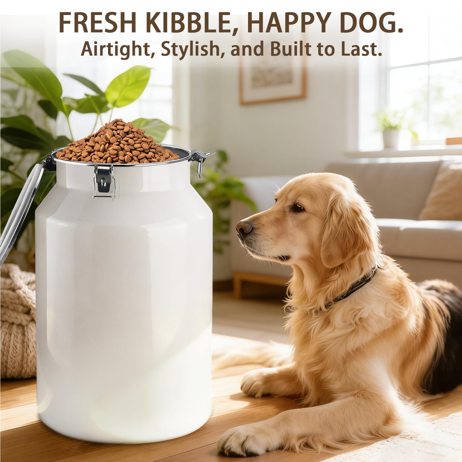 Aloxina 45 lb storage bin's fingerprint-resistant finish stays sleek