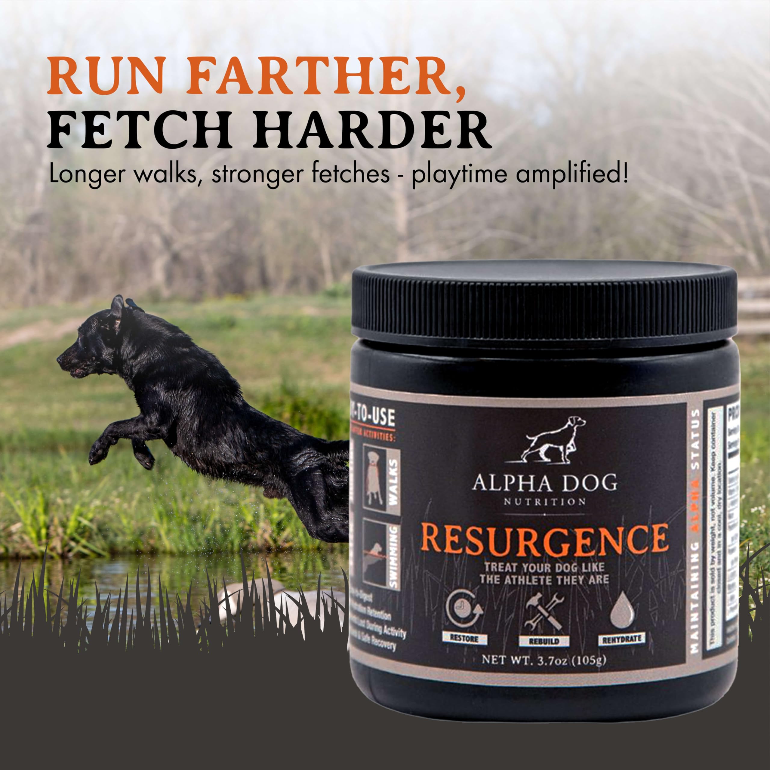 Alpha Dog Nutrition hunter-friendly electrolytes designed for post-hunt recovery