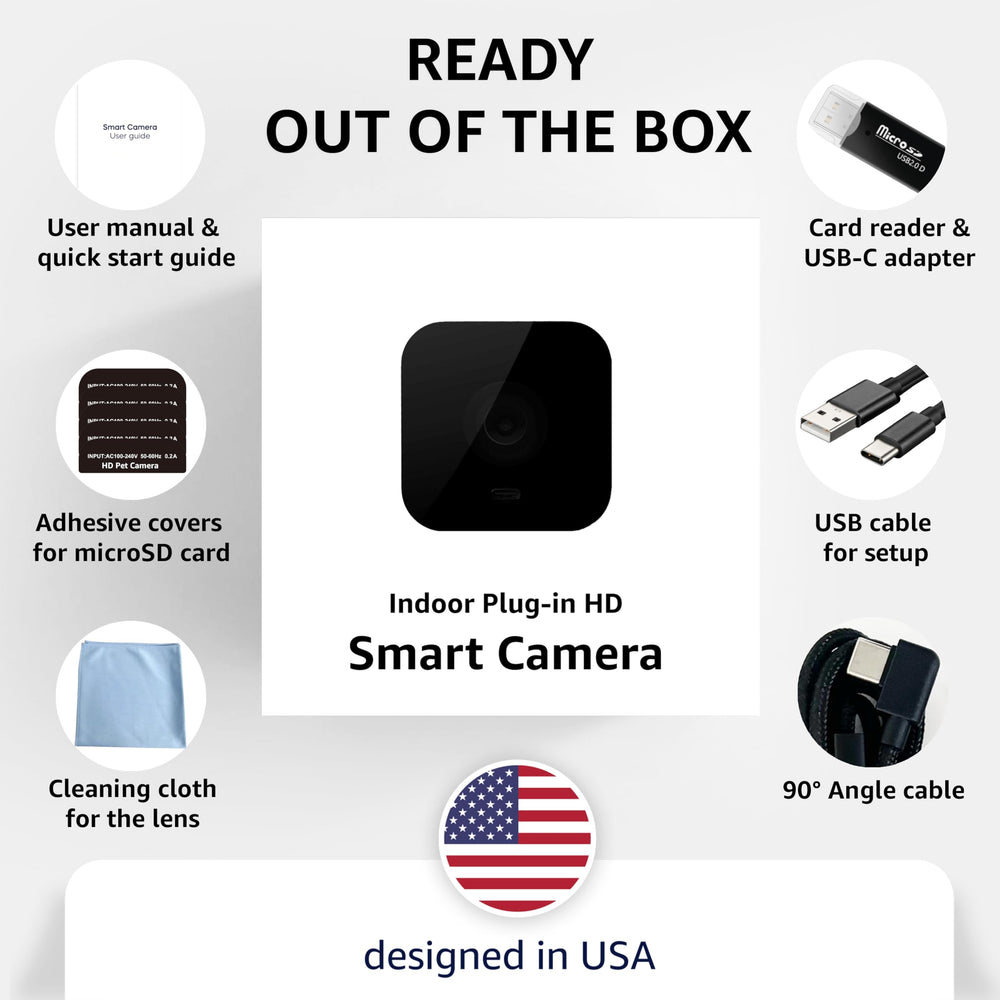 ALPHA TECH camera in a front-view position ready for placement
